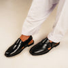 Valenzo Italy Khyber Peshawri Chappal Black