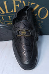Valenzo Italy Black FlexFold Luxury Shoes