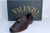 Valenzo Italy Brown Crocodile Textured Leather Shoes